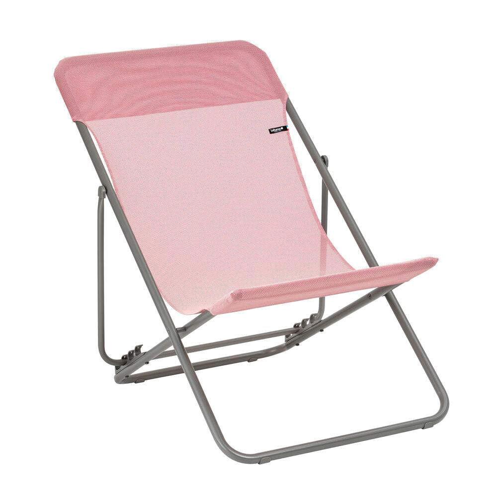 LAFUMA Sessel Maxi Transat cerisier, Gestell titane in Cerisier, Rot präsentiert im Onlineshop von KAQTU Design AG. Liegestuhl ist von LAFUMA