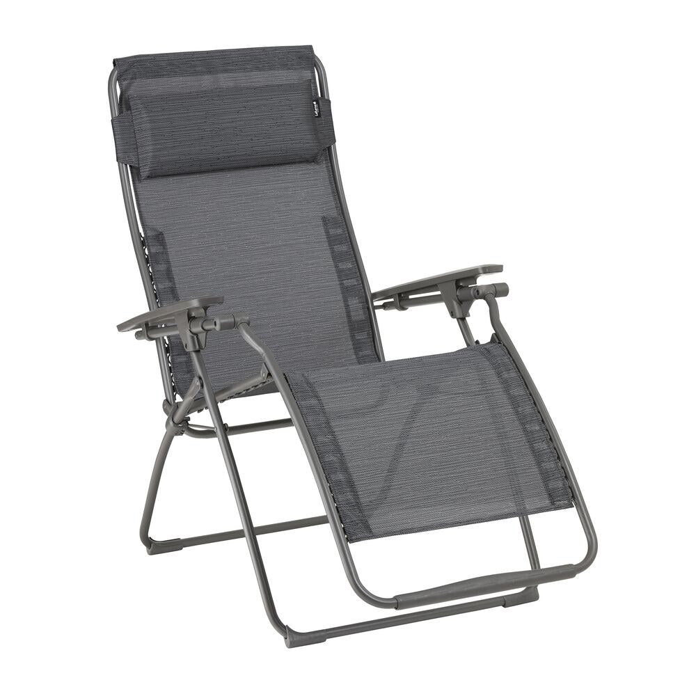 LAFUMA Relaxsessel Futura Clip obsidian titane II in Obsidian, Grau, Titane präsentiert im Onlineshop von KAQTU Design AG. Liegestuhl ist von LAFUMA
