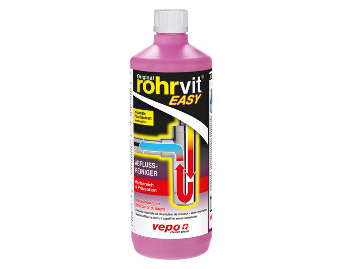 VEPO Abflussreiniger Easy rohrvit 1000 ml in  präsentiert im Onlineshop von KAQTU Design AG. Reinigungsmittel ist von VEPO