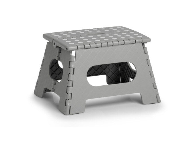 ZELLER Klapphocker Kunststoff grau 35x28x22 cm in Grau präsentiert im Onlineshop von KAQTU Design AG. Hocker ist von ZELLER PRESENT