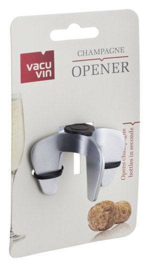 VACU VIN Champagneröffner in Silber präsentiert im Onlineshop von KAQTU Design AG. Flaschenöffner ist von VACUVIN