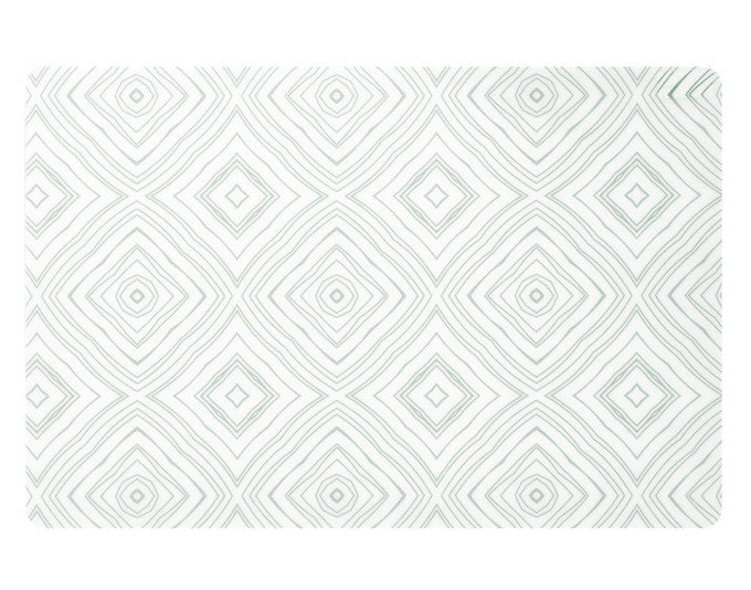ZELLER Tischset Graphic weiss grün 45x30 cm in Weiss, Grün präsentiert im Onlineshop von KAQTU Design AG. Tischset ist von ZELLER PRESENT
