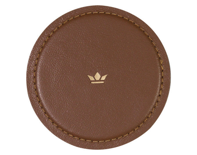 DUTCHDELUXES Untersetzer Leder 4 Stück brown in Brown, Braun präsentiert im Onlineshop von KAQTU Design AG. Glasuntersetzer ist von DUTCHDELUXES