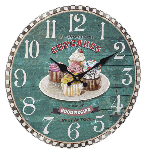 TFA Wanduhr Cupcakes Vintage in  präsentiert im Onlineshop von KAQTU Design AG. Wanduhr ist von TFA