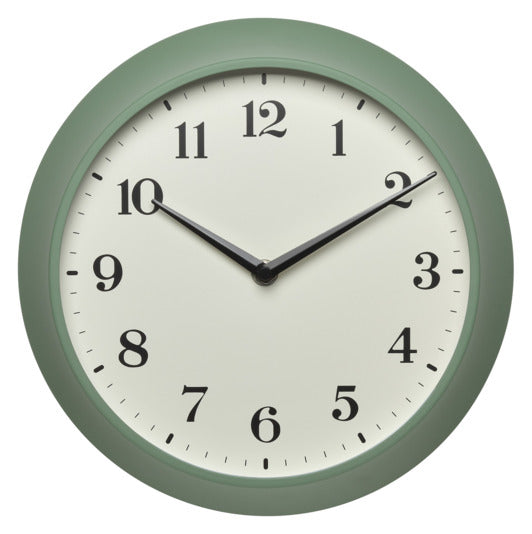 TFA Funk-Wanduhr Retro Look grün in  präsentiert im Onlineshop von KAQTU Design AG. Wanduhr ist von TFA