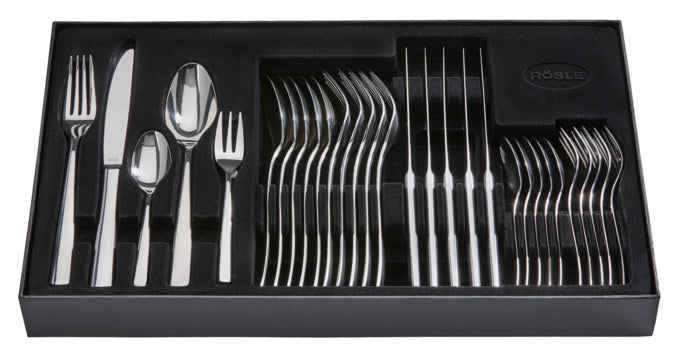 RÖSLE Besteckgarnitur Elegance 30-teilig in Silber präsentiert im Onlineshop von KAQTU Design AG. Besteckset ist von RÖSLE