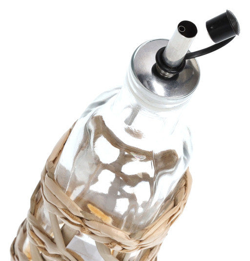 ZELLER PRESENT Essig-Ölflasche Boho 150 ml Glas in Transparent, Natur, Braun präsentiert im Onlineshop von KAQTU Design AG. Öl & Essig ist von ZELLER PRESENT