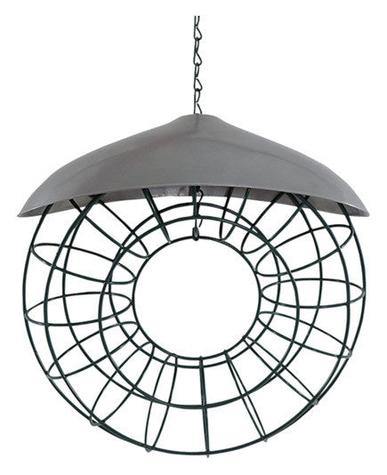 SIENA GARDEN Meisenknödelring mit Dach 23.5x8.2x24 cm in Grau, Grün präsentiert im Onlineshop von KAQTU Design AG. Nistkasten ist von SIENA GARDEN