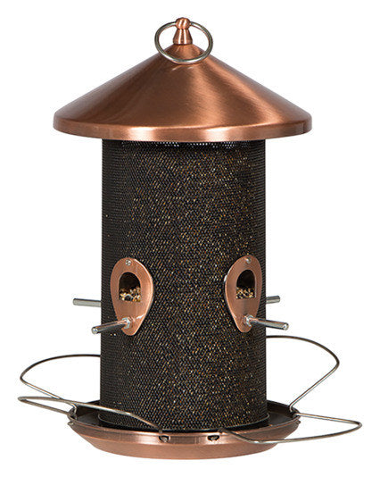 SIENA GARDEN Vogelfüttersäule ø 19 cm Kupfer in Schwarz, Kupfer, Bronze präsentiert im Onlineshop von KAQTU Design AG. Nistkasten ist von SIENA GARDEN