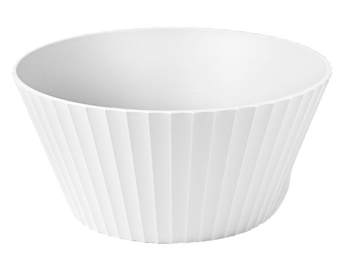 BLIM PLUS Schüssel Nettuno Gr. L ø 25 cm H 12 cm weiss in Arctic white, Weiss präsentiert im Onlineshop von KAQTU Design AG. Schale ist von BLIMPLUS