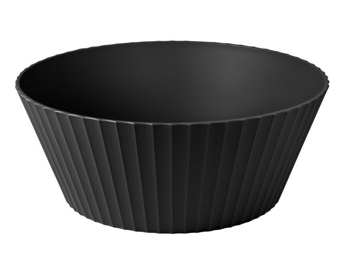 BLIM PLUS Schüssel Nettuno Gr. XL ø 30 cm H 12 cm schwarz in Carbon black, Schwarz präsentiert im Onlineshop von KAQTU Design AG. Schale ist von BLIMPLUS