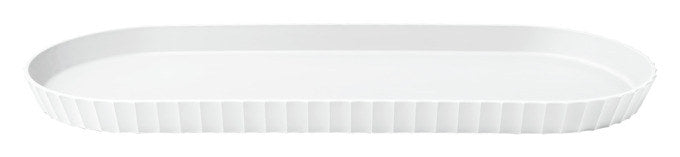BLIM PLUS Tablett Minerva L arctic white 51x20.5 cm in Arctic white, Weiss präsentiert im Onlineshop von KAQTU Design AG. Tablett ist von BLIMPLUS
