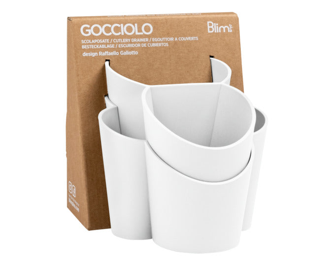 BLIM PLUS Besteckabtropfer Gocciolo weiss in  präsentiert im Onlineshop von KAQTU Design AG. Abwasch ist von BLIMPLUS