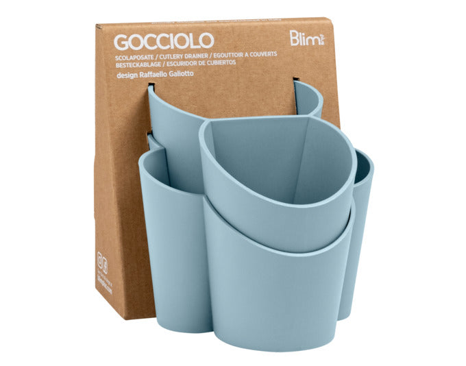 BLIM PLUS Besteckabtropfer Gocciolo blau in  präsentiert im Onlineshop von KAQTU Design AG. Abwasch ist von BLIMPLUS