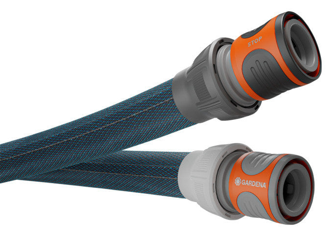 GARDENA Schlauch Set Liano Xtreme 3/4" 30 m in Dunkelblau, Blau, Orange präsentiert im Onlineshop von KAQTU Design AG. Gartenschläuche ist von GARDENA