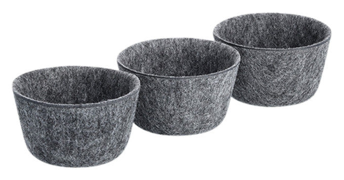 ZELLER Organizer Filz 7-teilig in Grau präsentiert im Onlineshop von KAQTU Design AG. Aufbewährungskörbe ist von ZELLER PRESENT