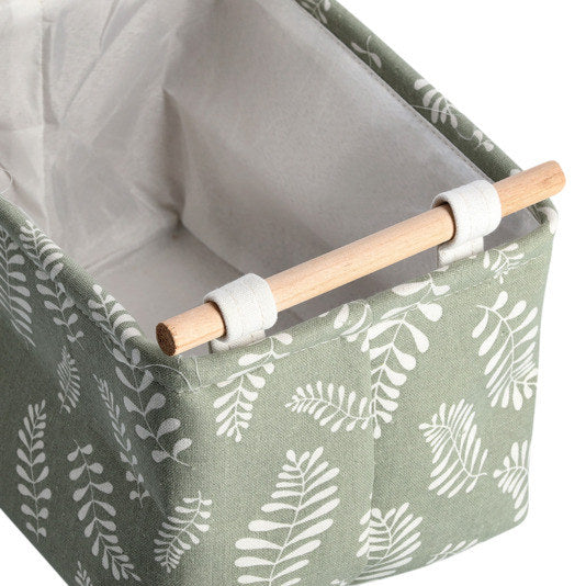 ZELLER Aufbewahrungskorb Leaves 30.5x21x18 cm in Grün, Beige, Braun präsentiert im Onlineshop von KAQTU Design AG. Aufbewahrungskisten ist von ZELLER PRESENT