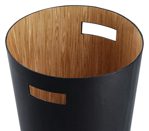 ZELLER Papierkorb schwarz ø 25x30 cm in Schwarz, Natur, Braun präsentiert im Onlineshop von KAQTU Design AG. Papierkorb ist von ZELLER PRESENT