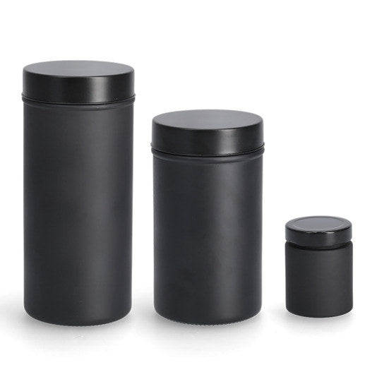 ZELLER Gewürzglas mit Metalldeckel schwarz 150 ml in Schwarz präsentiert im Onlineshop von KAQTU Design AG. Aufbewahrungsdose ist von ZELLER PRESENT