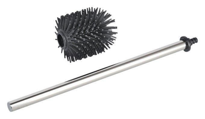 ZELLER WC-Ersatzbürste schwarz silber ø 7.5 cm in Schwarz, Silber präsentiert im Onlineshop von KAQTU Design AG. Toilettenbürste ist von ZELLER PRESENT