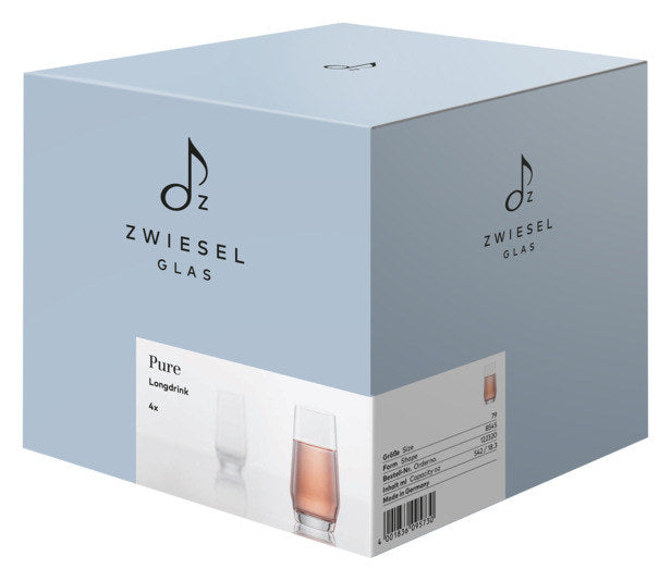 ZWIESEL GLAS Longdrinkglas Pure 79 4 Stück in Transparent präsentiert im Onlineshop von KAQTU Design AG. Cocktailgläser ist von ZWIESEL GLAS