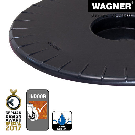 WAGNER Rolluntersetzer ø 300 mm Ultraflat schwarz in Schwarz präsentiert im Onlineshop von KAQTU Design AG. Pflanzenroller ist von WAGNER