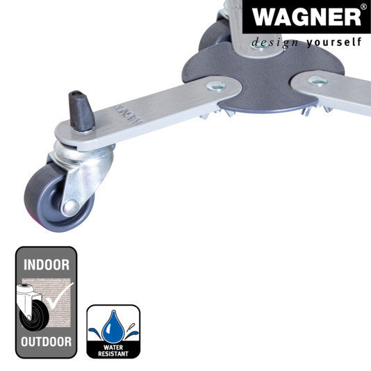 WAGNER Rolluntersetzer 265x375 mm Suncity klein in Grau präsentiert im Onlineshop von KAQTU Design AG. Pflanzenroller ist von WAGNER
