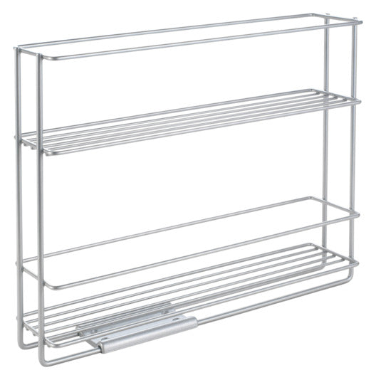 METALTEX Gewürzregal In&Out ausziehbar silber 28x6x22 cm in  präsentiert im Onlineshop von KAQTU Design AG. Wandregal ist von METALTEX