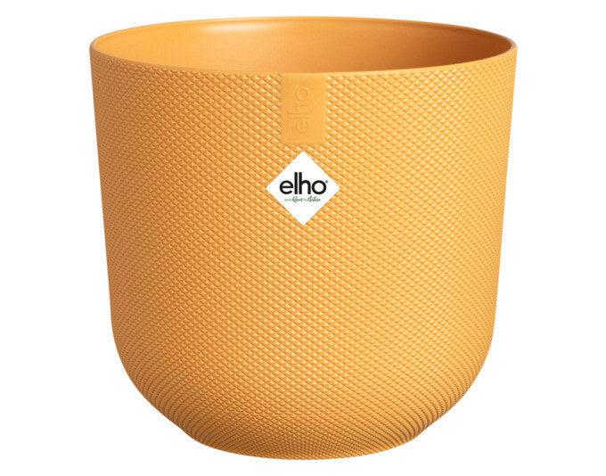 ELHO Pflanzengefäss Jazz rund ø 35 cm amber gelb in Amber gelb, Gelb präsentiert im Onlineshop von KAQTU Design AG. Übertopf ist von ELHO