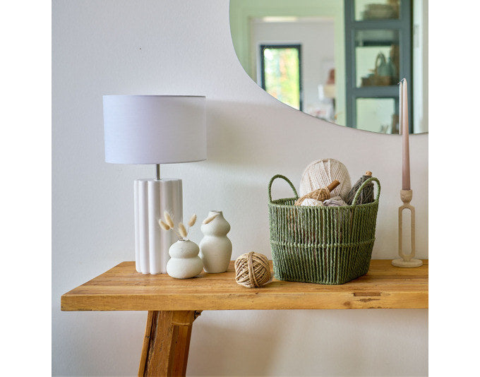 ZELLER Aufbewahrungskorb Papiergeflecht salbei ø 26x18 cm in Salbei, Grün präsentiert im Onlineshop von KAQTU Design AG. Aufbewährungskörbe ist von ZELLER PRESENT