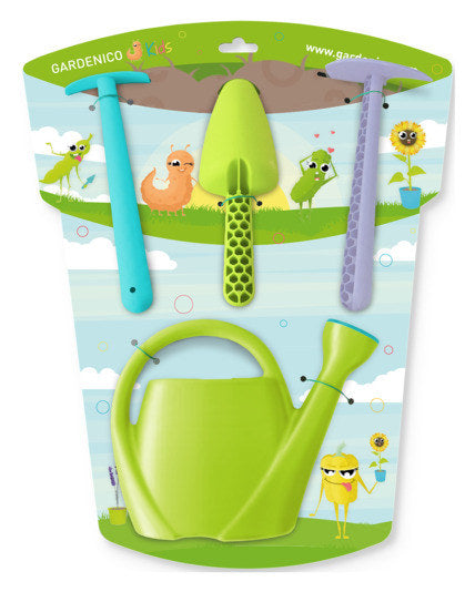 GARDENICO KIDS Kinder-Pflanzset klein mit Blumentöpfen in Assortiert präsentiert im Onlineshop von KAQTU Design AG. Gartenpflege ist von GARDENICO
