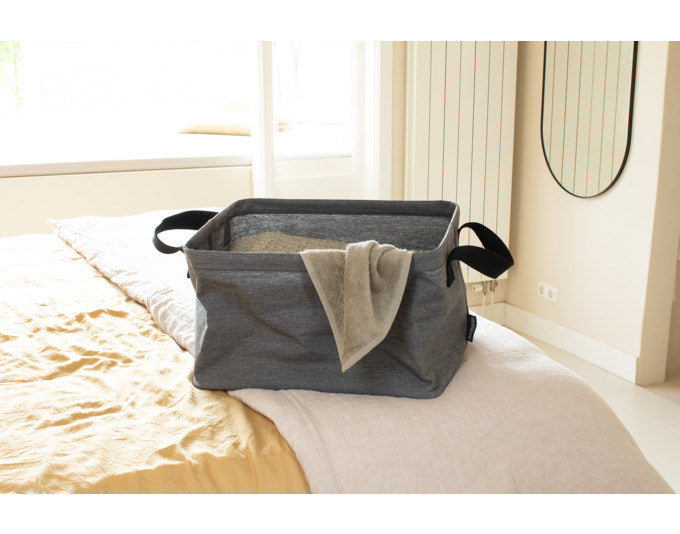 BRABANTIA Wäschekorb faltbar pepper black 35 l in Pepper black, Schwarz präsentiert im Onlineshop von KAQTU Design AG. Wäschekorb ist von BRABANTIA