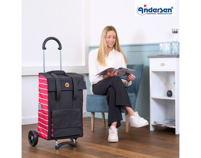 ANDERSEN Einkaufswagen Scala Jella rot in Rot präsentiert im Onlineshop von KAQTU Design AG. Haushaltshilfen ist von ANDERSEN