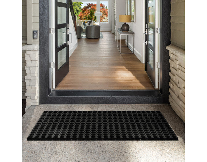MULTY HOME Fussmatte Honey Comb schwarz 80x120 cm in Schwarz präsentiert im Onlineshop von KAQTU Design AG. Fussmatte ist von MULTY HOME EUROPE