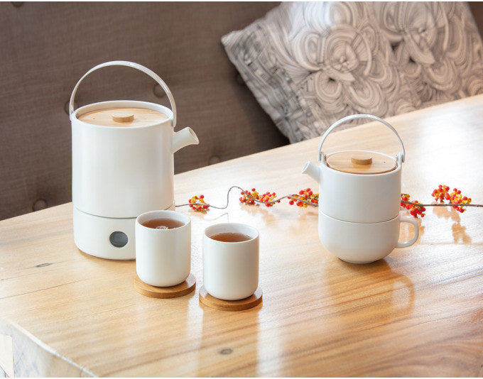 BREDEMEIJER Teeset Umea 2-teilig weiss matt 1.2 l in Weiss präsentiert im Onlineshop von KAQTU Design AG. Teekrüge ist von BREDEMEIJER