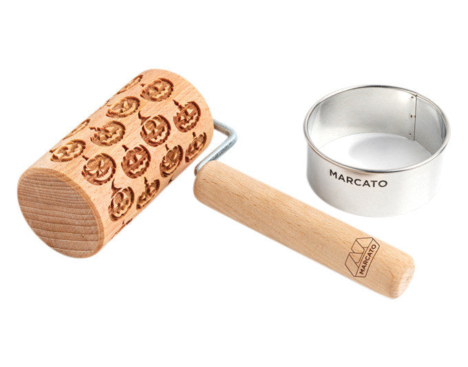MARCATO Halloween Set Cookies Box orange in Natur, Braun, Silber präsentiert im Onlineshop von KAQTU Design AG. Ausstecher ist von MARCATO