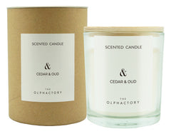 THE OLPHACTORY Duftkerze M Cedar & Oud 200 g 40 h