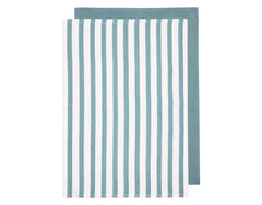 <tc>LADELLE</tc> Strofinaccio da cucina Raya C<tc>ott</tc>su carta di bambù color verde acqua 50x70 cm, 2 pezzi.