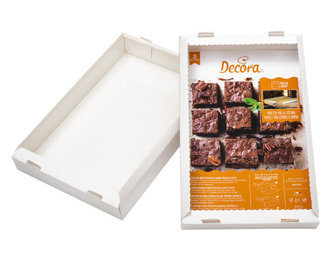 DECORA Backbleche Einweg rechteckig 3er Pack 38x24 cm in  präsentiert im Onlineshop von KAQTU Design AG. Backbleche ist von DECORA