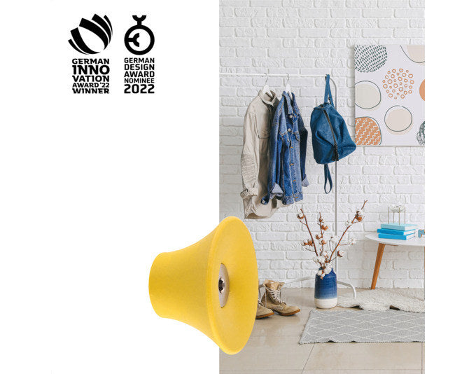 WAGNER Wandhaken Tulip hooks4home ø 50x30 mm honiggelb in  präsentiert im Onlineshop von KAQTU Design AG. Kleiderhaken ist von WAGNER