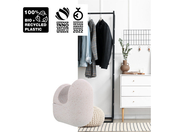 WAGNER Wandhaken Pill Klein hellgrau Inkl. Schrauben+Dübel in  präsentiert im Onlineshop von KAQTU Design AG. Kleiderhaken ist von WAGNER