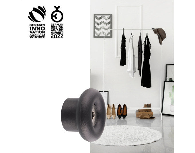 WAGNER Wandhaken Dot hooks4home ø 38x24 mm schwarz in  präsentiert im Onlineshop von KAQTU Design AG. Kleiderhaken ist von WAGNER