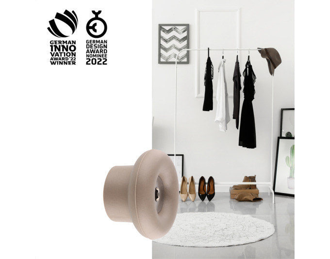 WAGNER Wandhaken Dot hooks4home ø 38x24 mm taupe in  präsentiert im Onlineshop von KAQTU Design AG. Kleiderhaken ist von WAGNER