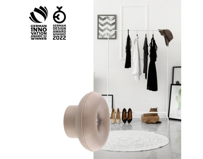WAGNER Wandhaken Dot hooks4home ø 50x31 mm taupe in  präsentiert im Onlineshop von KAQTU Design AG. Kleiderhaken ist von WAGNER