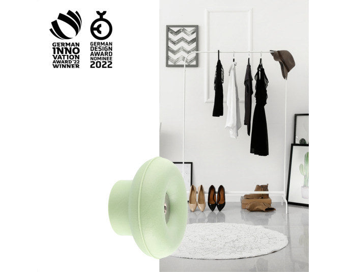 WAGNER Wandhaken Dot hooks4home ø 50x31 mm pastellgrün in  präsentiert im Onlineshop von KAQTU Design AG. Kleiderhaken ist von WAGNER