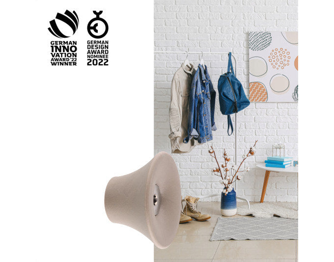 WAGNER Wandhaken Tulip hooks4home ø 50x30 mm taupe in  präsentiert im Onlineshop von KAQTU Design AG. Kleiderhaken ist von WAGNER