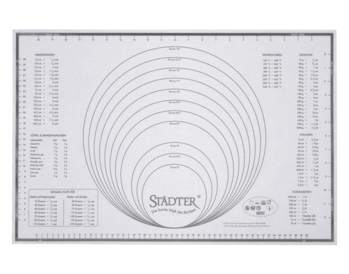 STÄDTER Silikon-Unterlage Profi Maxi 60x40 cm weiss in Weiss präsentiert im Onlineshop von KAQTU Design AG. Küchenhelfer ist von STÄDTER