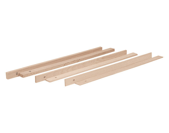 STÄDTER Teighölzer 35 cm Set je 2 Stück 3 mm 5 mm 10 mm Buche in  präsentiert im Onlineshop von KAQTU Design AG. Backutensilien ist von STÄDTER