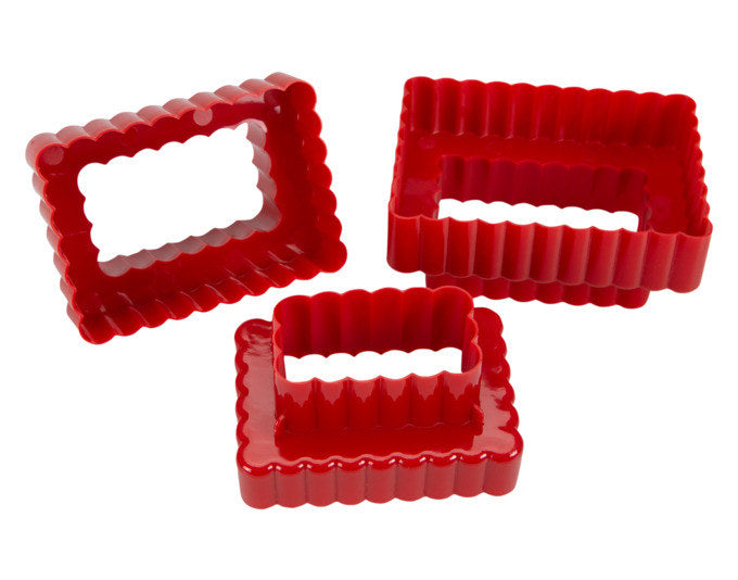 STÄDTER Ausstecher Set Rechteck 5.5x3.0 cm - 9.5x7.0x4.0 cm rot in Rot präsentiert im Onlineshop von KAQTU Design AG. Ausstecher ist von STÄDTER