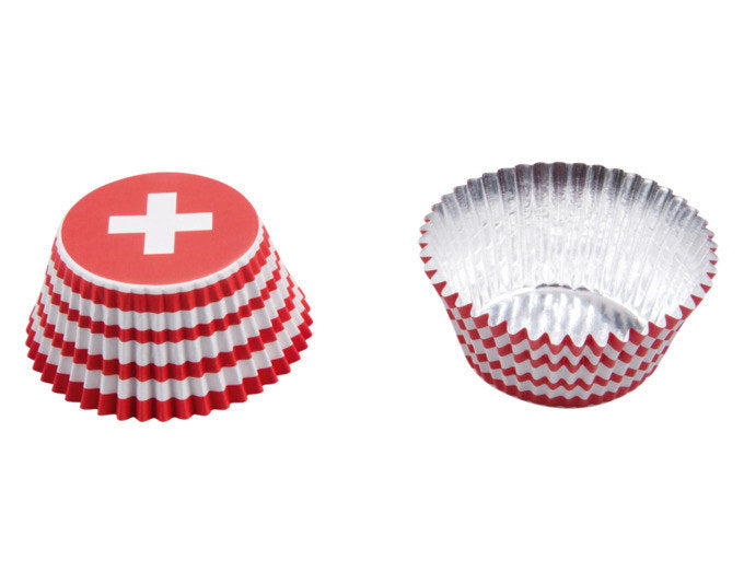 STÄDTER Papierbackförmchen Maxi Schweiz ø 5/7x3.5 cm 50er in Bunt präsentiert im Onlineshop von KAQTU Design AG. Backformen ist von STÄDTER